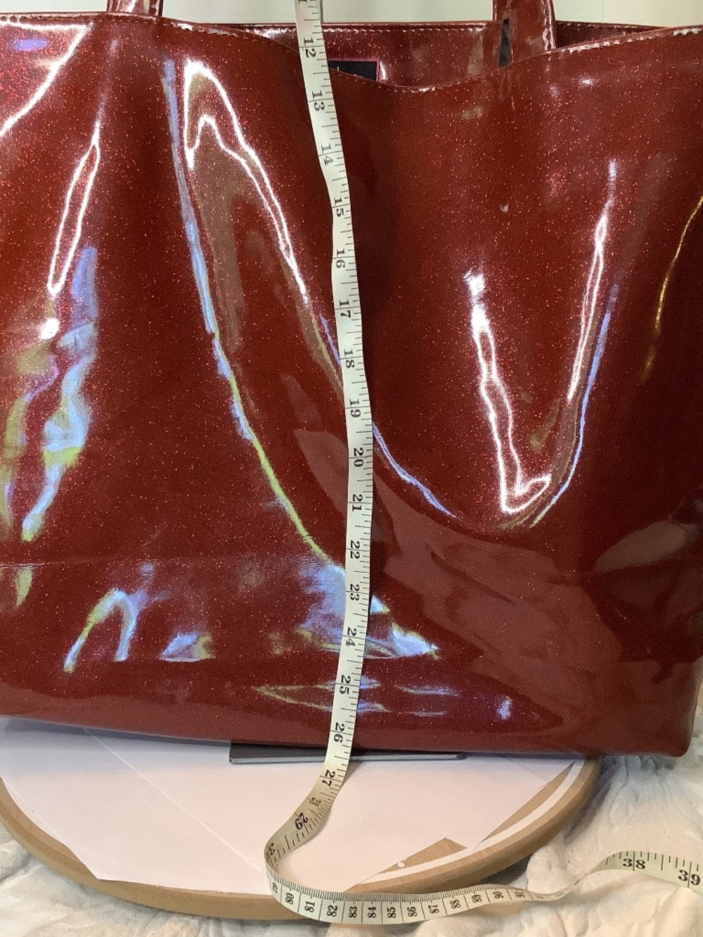 NWT Makeup Junkie weekender‎ red tote - Picture 10 of 13